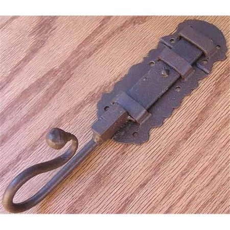 AGAVE IRONWORKS Agave Ironworks LA001-04 Scorpion Flat Bar Latch Dark Bronze LA001-04